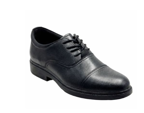 Scarpa Manager nera con lacci, derby uomo in microfibra